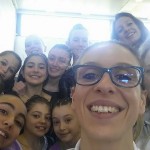 Livorno, 25/1/2015, Giulia Bartarelli, Lisa Farolfi, Valentina Baldi e le ginnaste  del 2° grado AICS