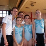 Le Ginnaste della 1ª cat. con le istruttrici Giulia Bambi e Fabiola Toccafondi