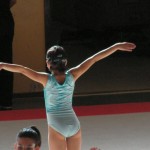 Eleonora Fanciullacci durante il riscaldamento